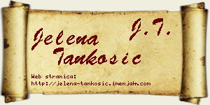 Jelena Tankosić vizit kartica